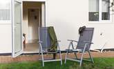 Enjoy a glass of Vino  on the lawns outside your private door from Sandy Shores. - Thumbnail Image