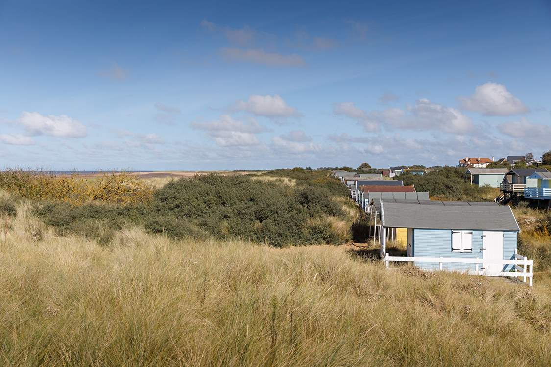 Explore the dunes and pretty pastel beach huts in Old Hunstanton, moments from your doorstep.
