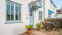 Your courtyard is fully enclosed and private.