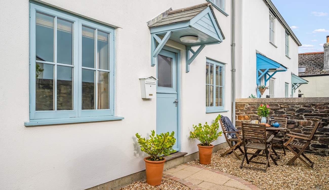 Your courtyard is fully enclosed and private.