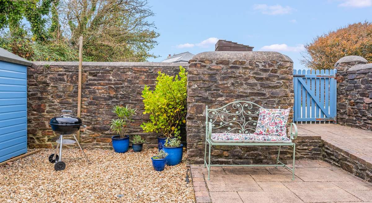 As you enter the back courtyard area, you are greeted with oodles of space and a lovely area to enjoy a good book.