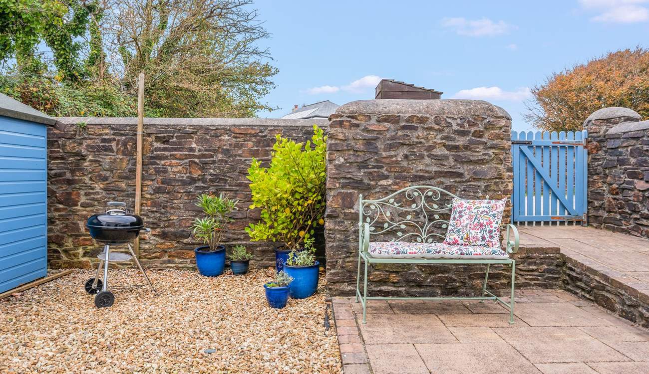 As you enter the back courtyard area, you are greeted with oodles of space and a lovely area to enjoy a good book.