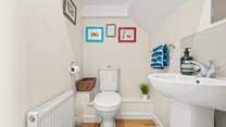 The ground floor cloakroom.