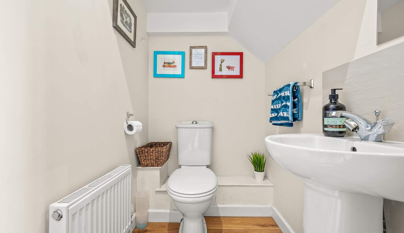 The ground floor cloakroom.