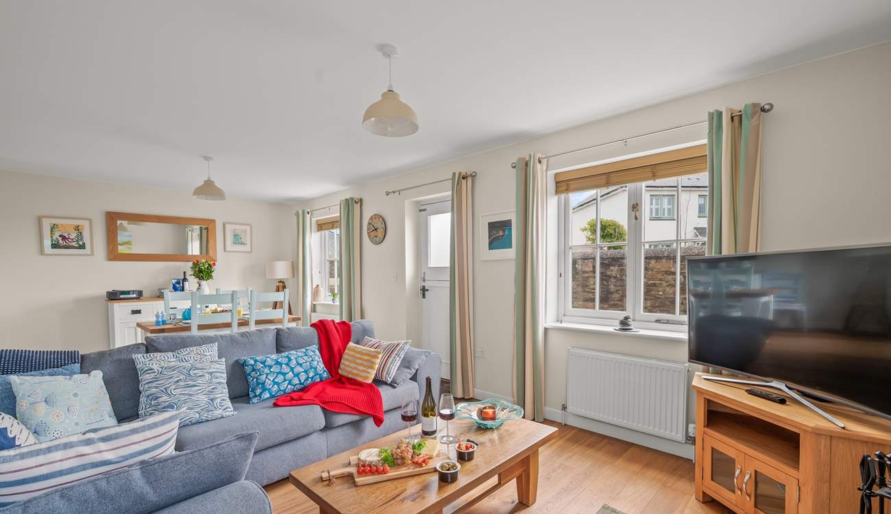 Looking back into the dining-area from the living area.