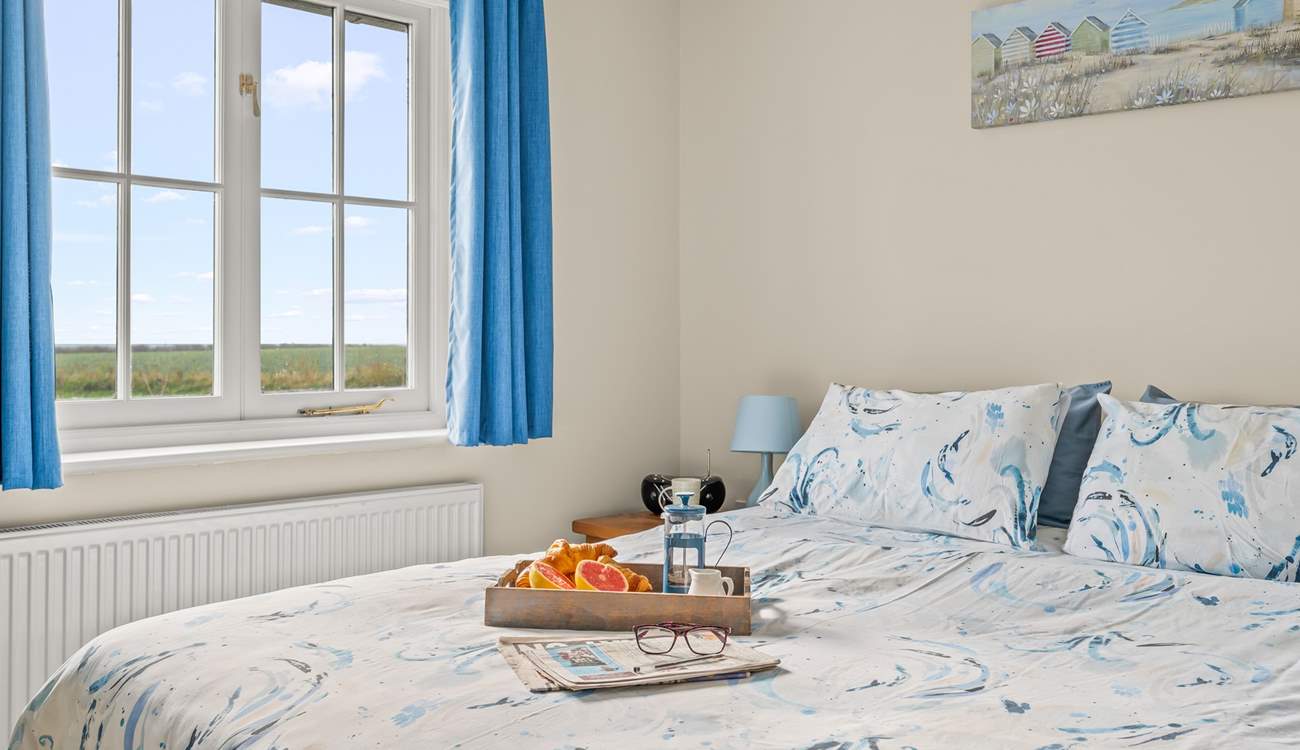 Bedroom 2 has far reaching views over the countryside.