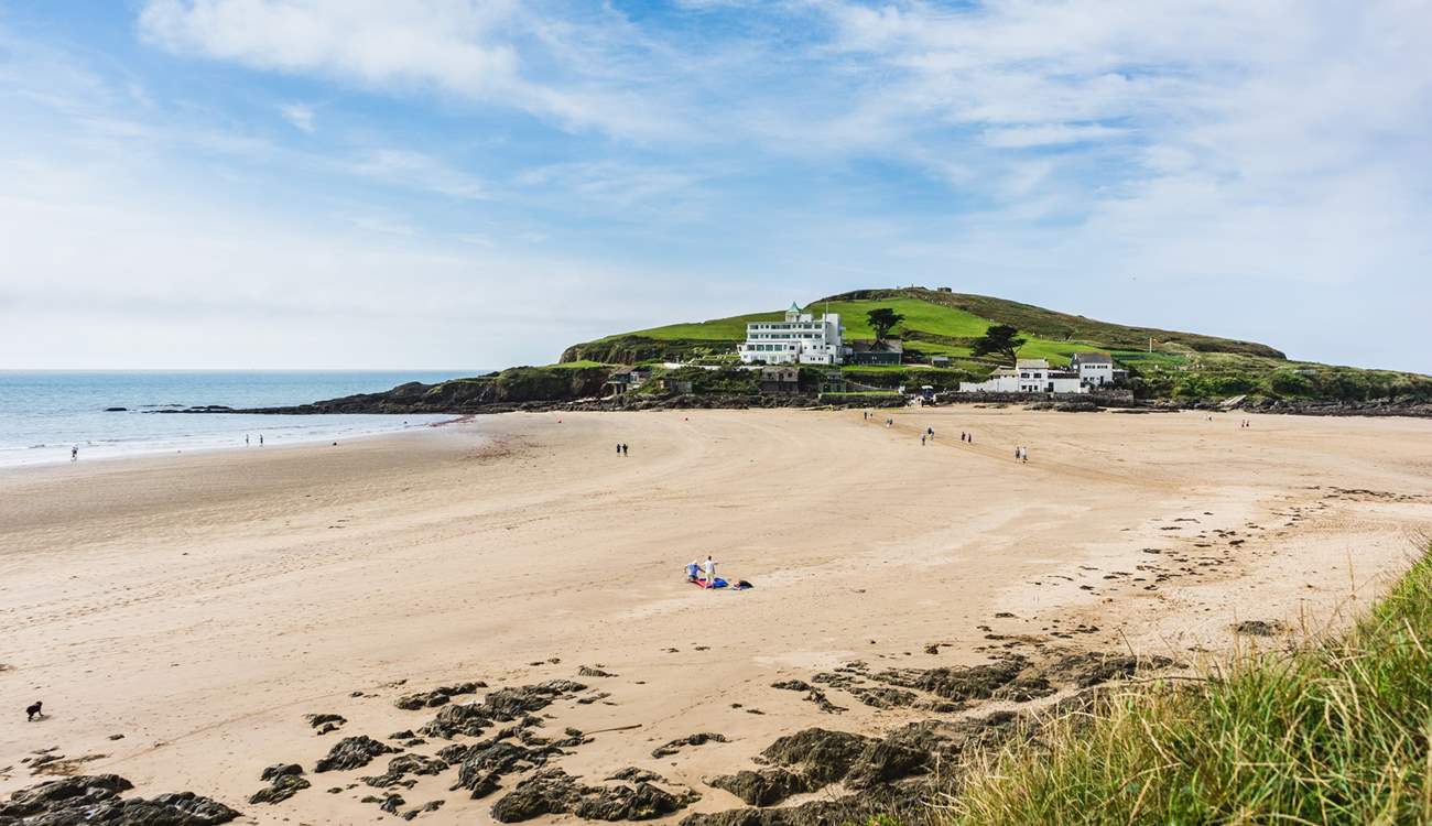 The stunning beach at Bigbury is one of a kind and only a short drive away. Head across to Burgh Island on the sea tractor when the tide is in.