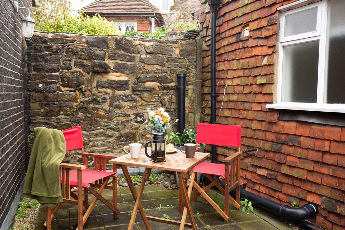 Take breakfast out onto the roof terrace