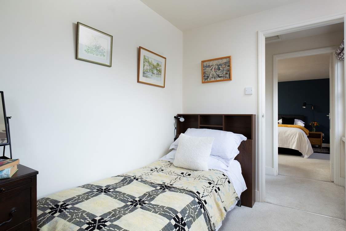 This single bedroom is opposite the main bedroom and suitable for adults or children.