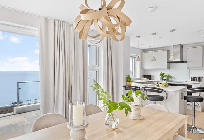 Dine in style with those wonderful views as a backdrop.