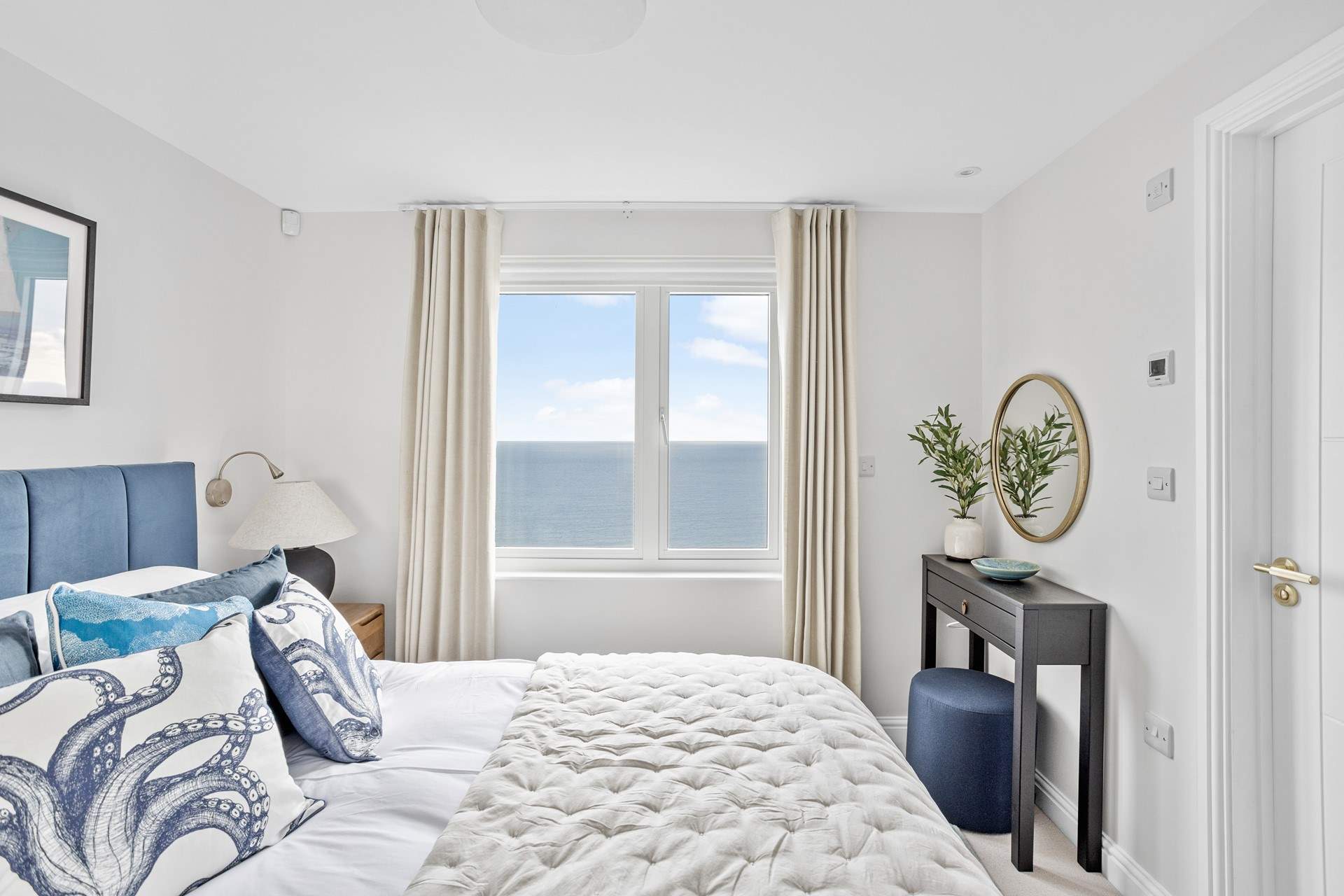 The luxury continues in the second bedroom.