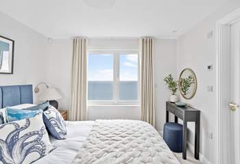 The luxury continues in the second bedroom.