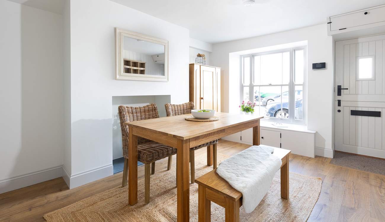 Step into the dining-area and relax into your holiday abode.