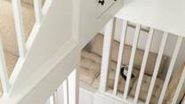 Pass the reading nook and head up to second floor where you will discover both bedrooms. 