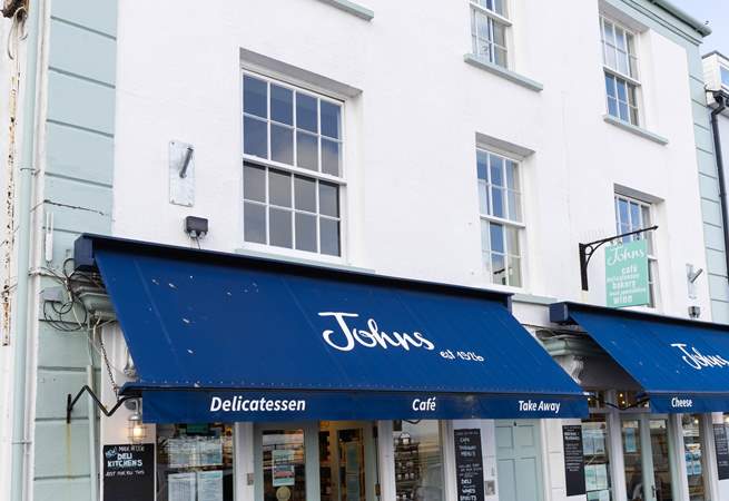 Johns is literally a two minute walk from Basil Cottage - deli or coffee shop the choice is yours. 