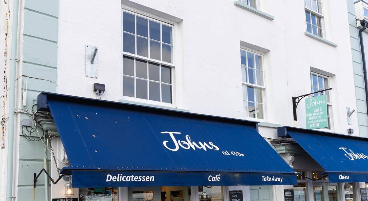 Johns is literally a two minute walk from Basil Cottage - deli or coffee shop the choice is yours. 