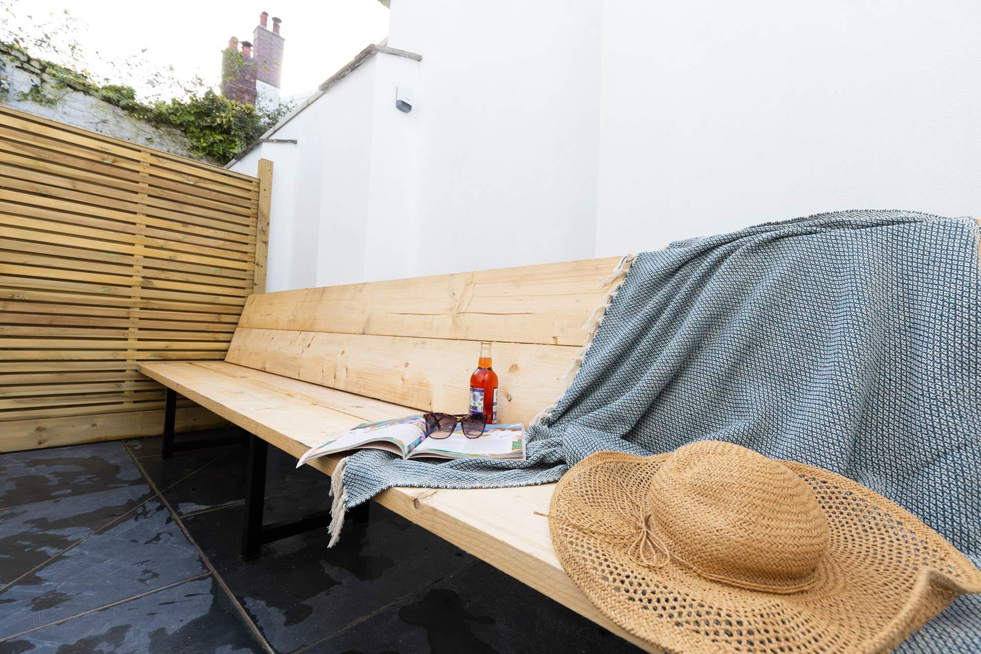 Although small, the courtyard is perfectly formed. 