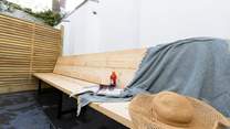 Although small, the courtyard is perfectly formed. 