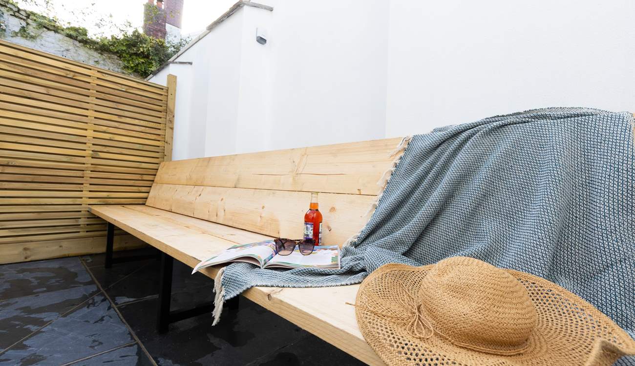 Although small, the courtyard is perfectly formed. 