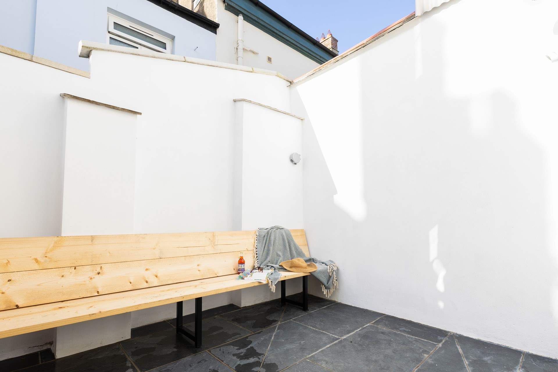 Gather in the courtyard garden for a chilled sundowner whilst the chef rustles up a feast on the barbecue.