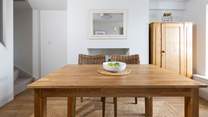 The perfect spot to enjoy a meal at the end of each day.
