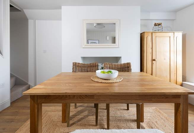 The perfect spot to enjoy a meal at the end of each day.