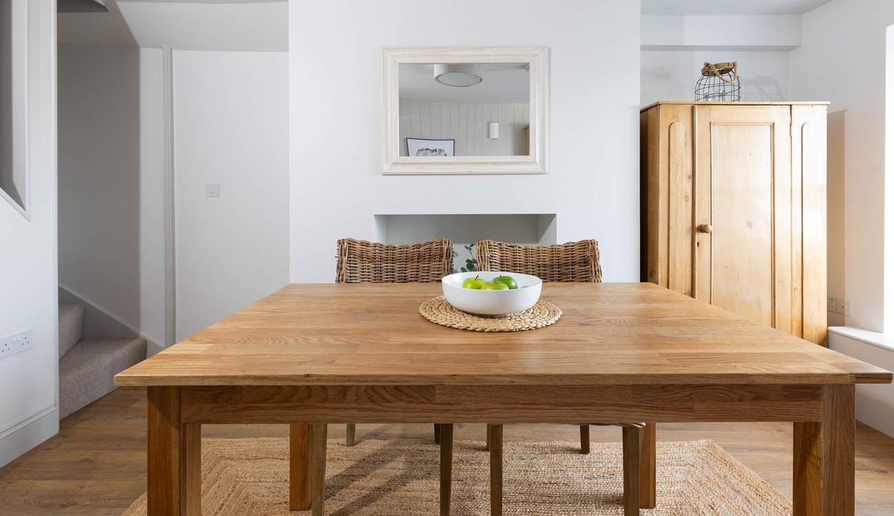 The perfect spot to enjoy a meal at the end of each day.