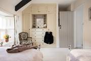 Getting ready for a day at the coast is a dream in the twin bedroom.