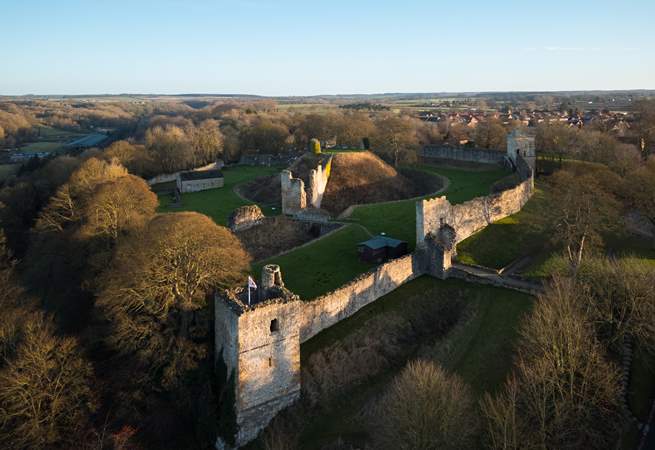 The magnificent Pickering Castle is only minutes away.