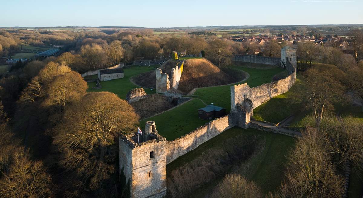 The magnificent Pickering Castle is only minutes away.