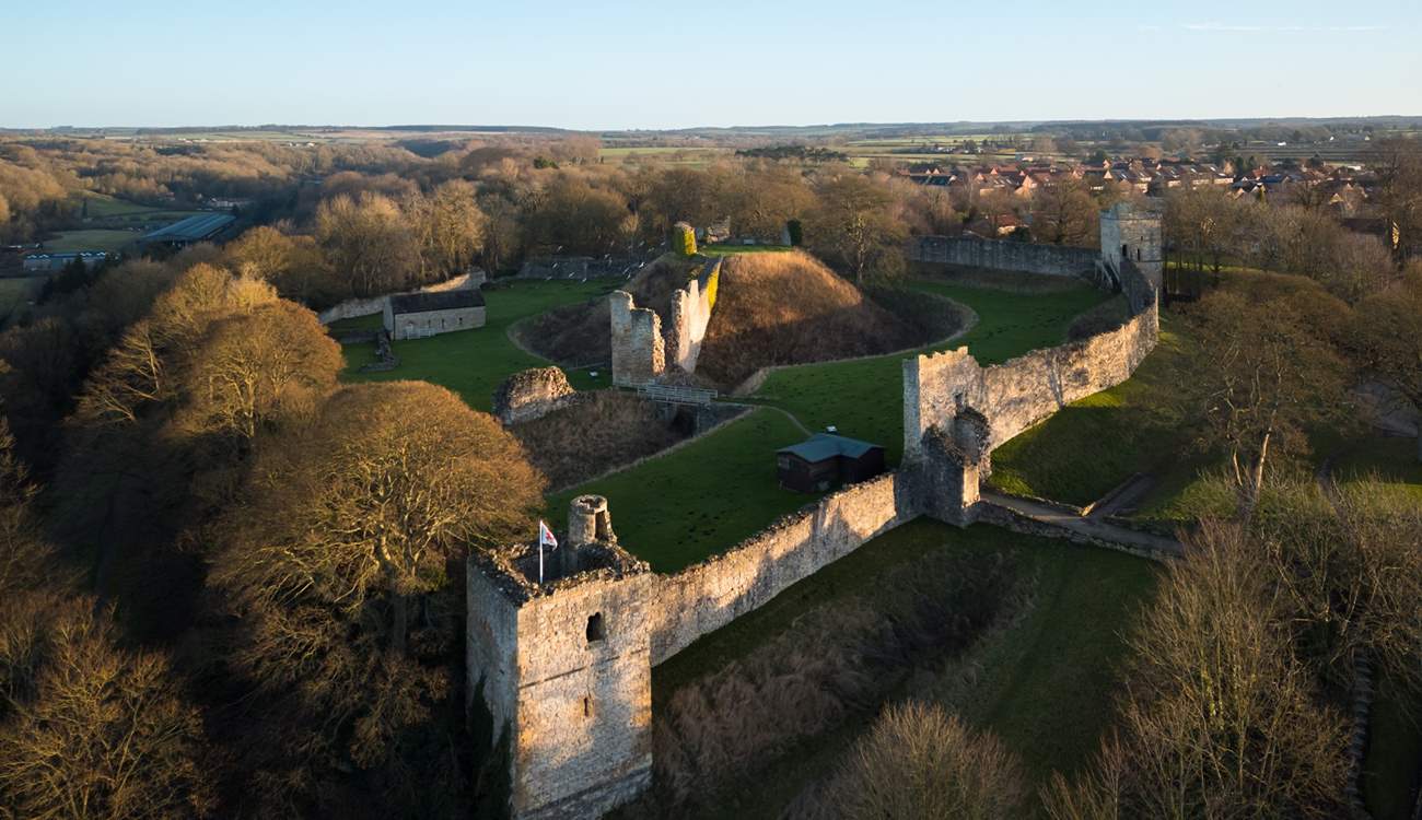 The magnificent Pickering Castle is only minutes away.