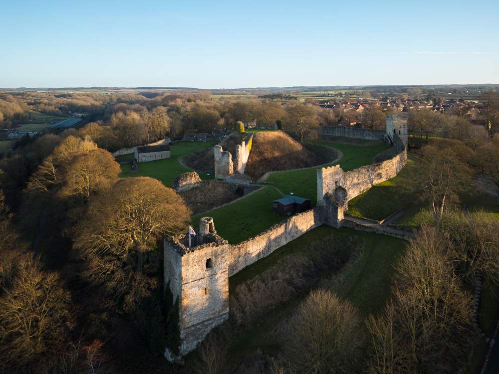 The magnificent Pickering Castle is only minutes away.