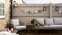 Grab a cup of hot chocolate and sit awhile in the garden. 