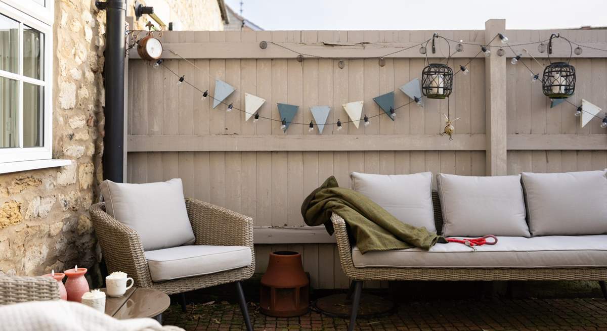 Grab a cup of hot chocolate and sit awhile in the garden. 