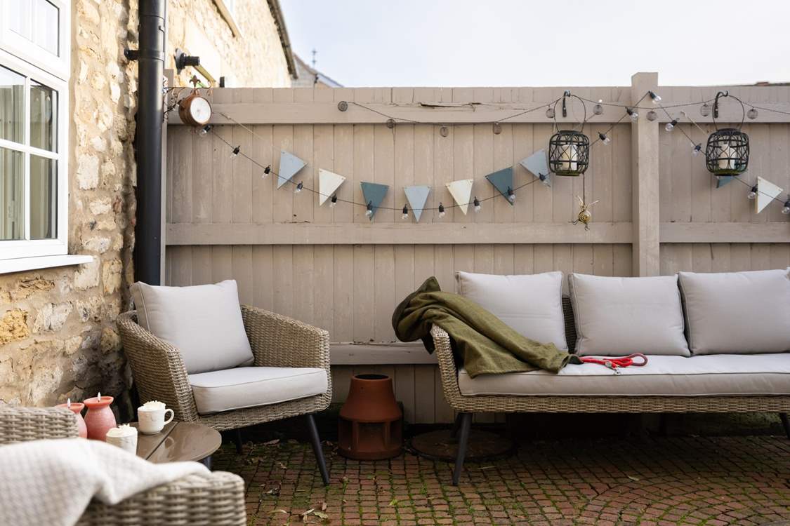 Grab a cup of hot chocolate and sit awhile in the garden.