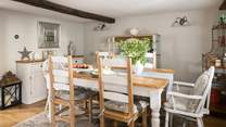 With a separate dining-room, you can gather all together and dine in style. 