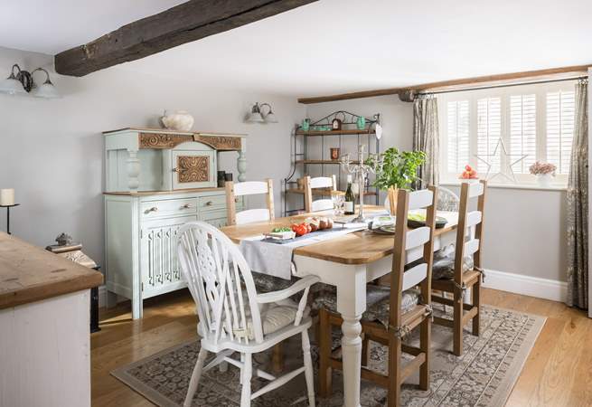 Gather everyone around the farmhouse table.