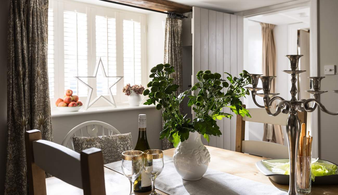 Celebrate in style in the beautiful dining-room.