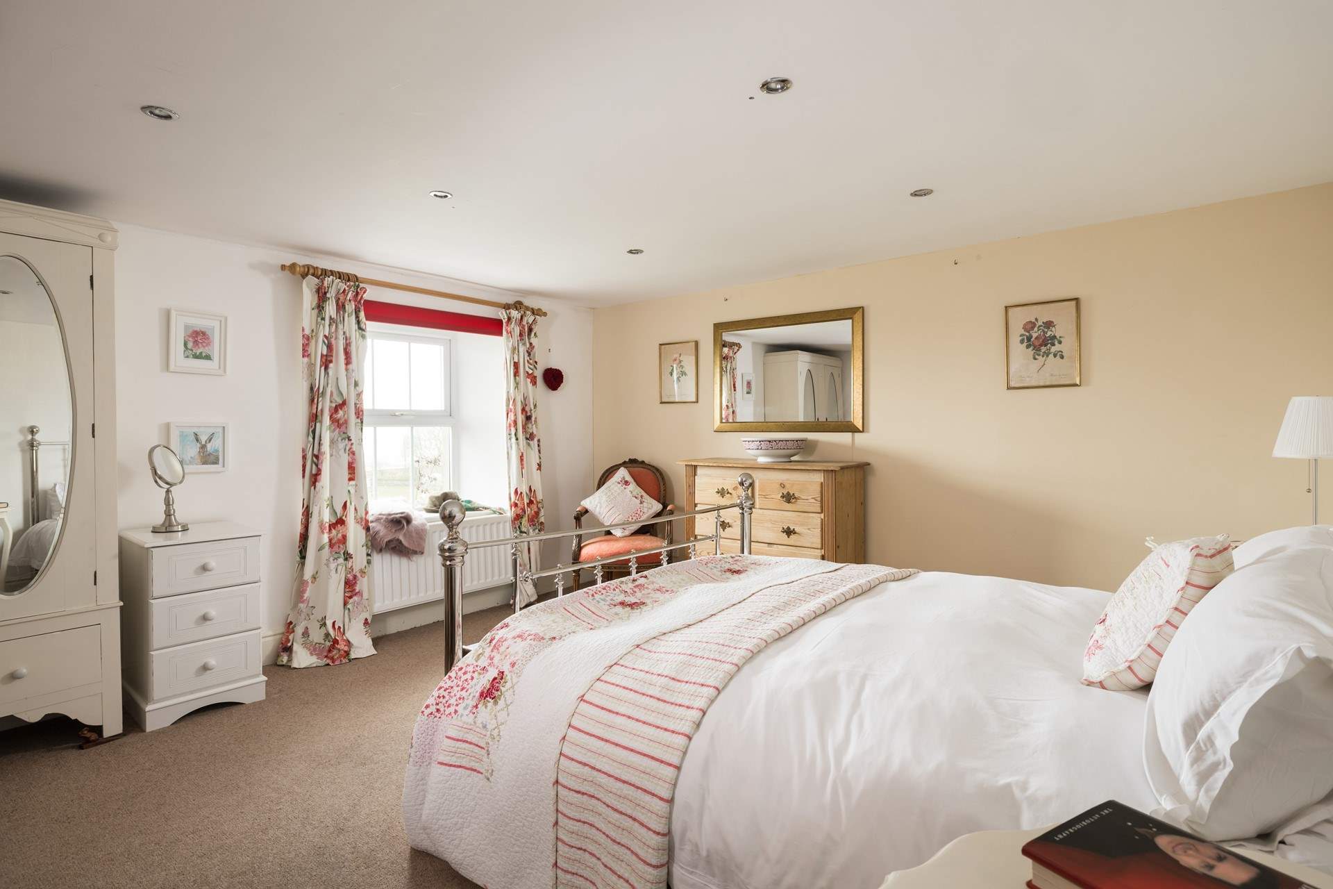 Fall asleep in this pretty country bedroom.