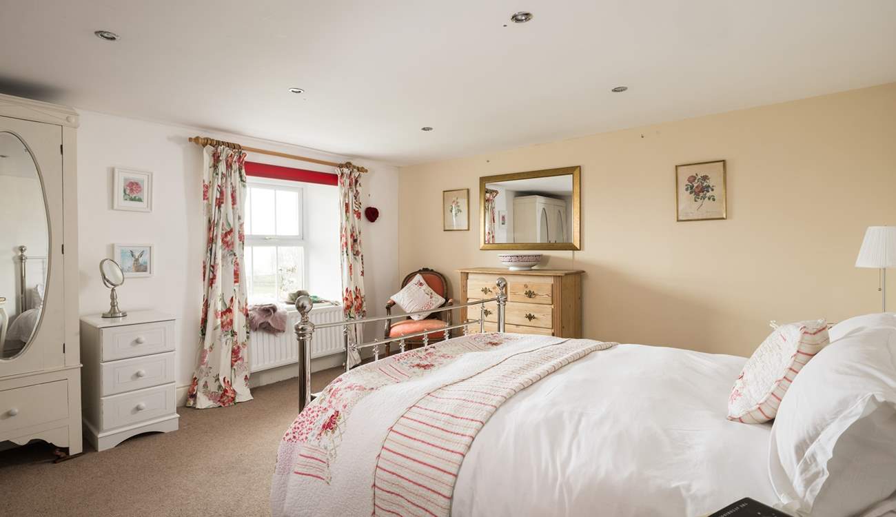 Fall asleep in this pretty country bedroom.