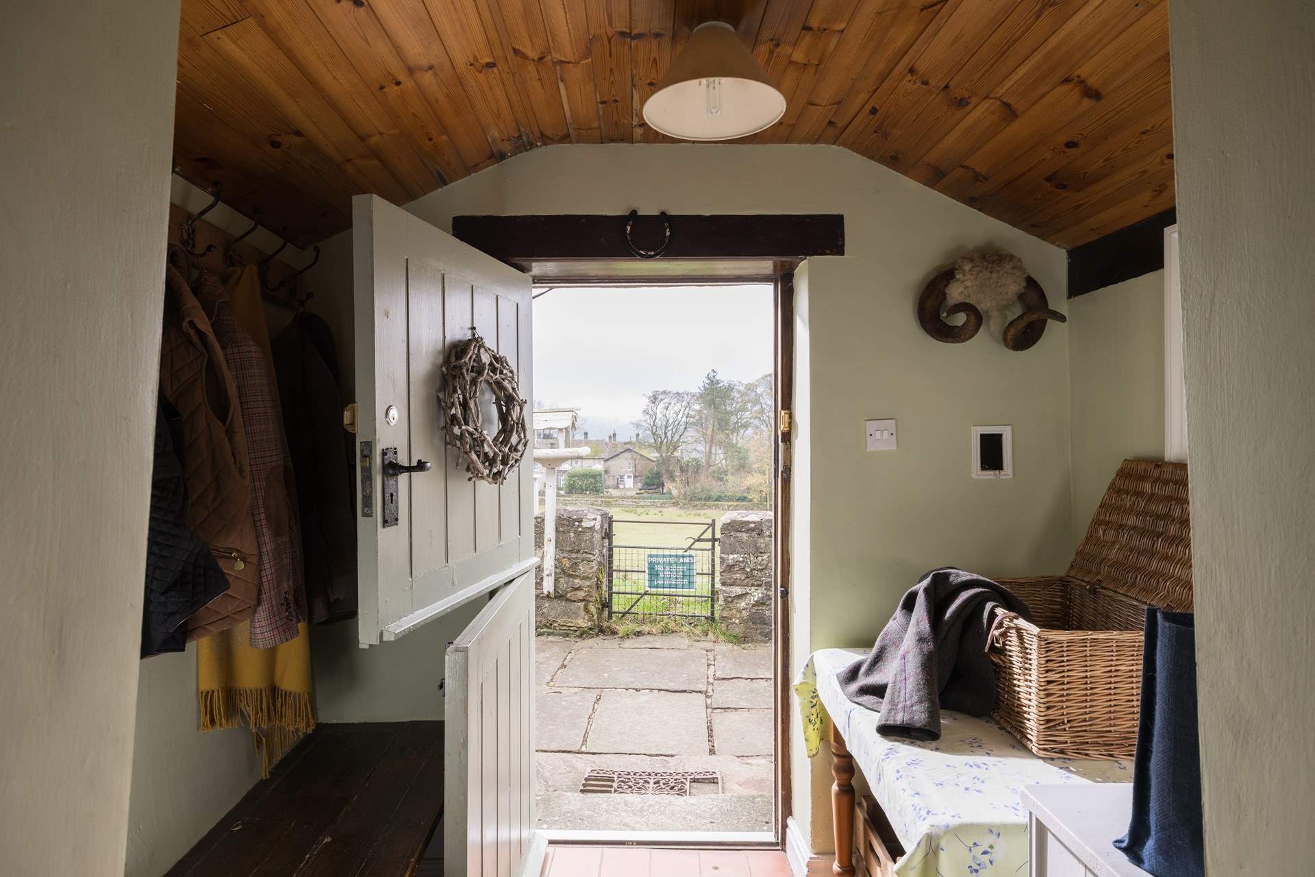 Take off your boots and hang up your coat before entering this lovely property.