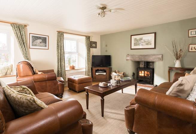 Settle into the comfy leather sofas and take in the original features.