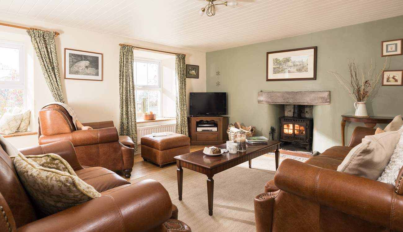 Settle into the comfy leather sofas and take in the original features.