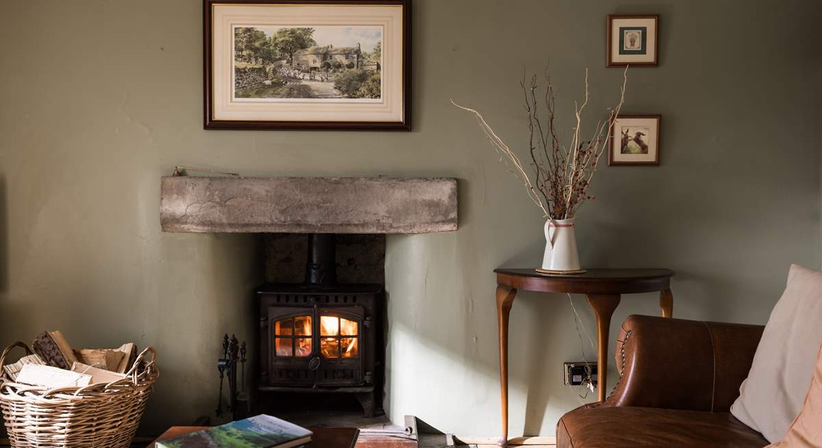 Cosy up in front of the wood-burner and relax.