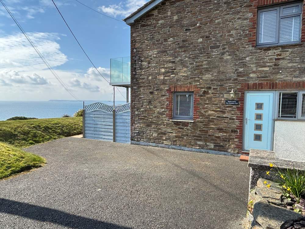 You have your own private parking area to the side of Seascape-The Garden Flat, a real bonus for Polruan.