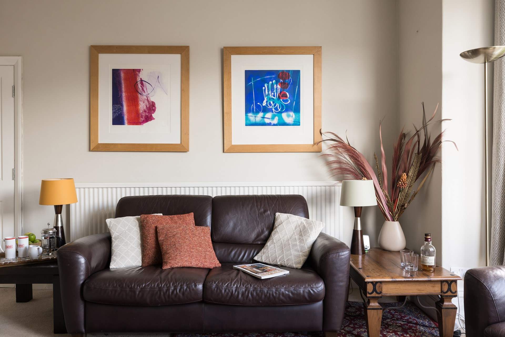 Such a snuggly sofa for relaxing on with a good book.