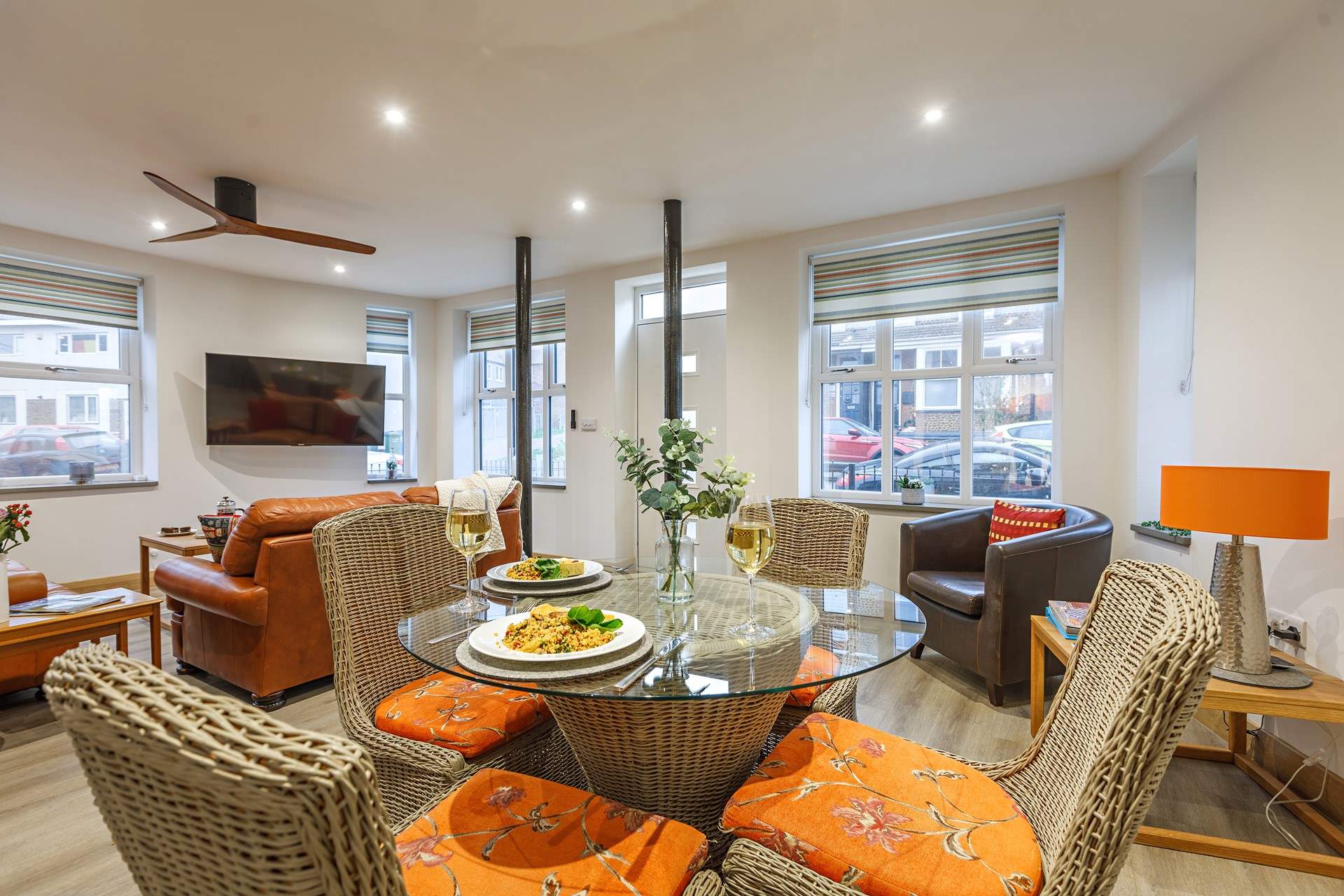 The open plan living area is a welcoming space.