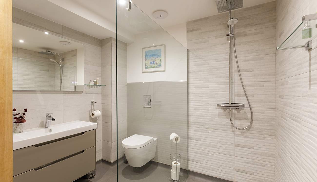 Opposite is the shower-room.