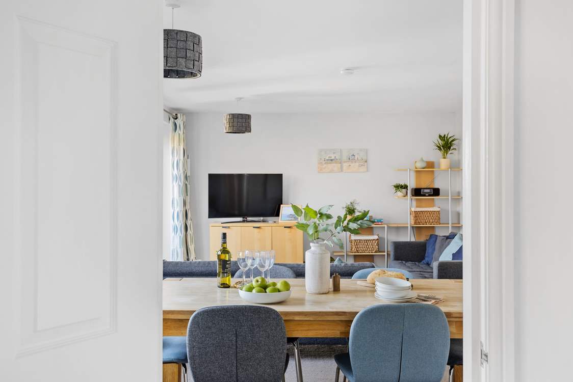 The living areas are on the first floor.