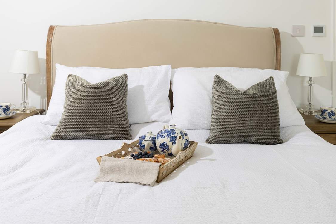 Breakfast in bed, perfect for lazy mornings.